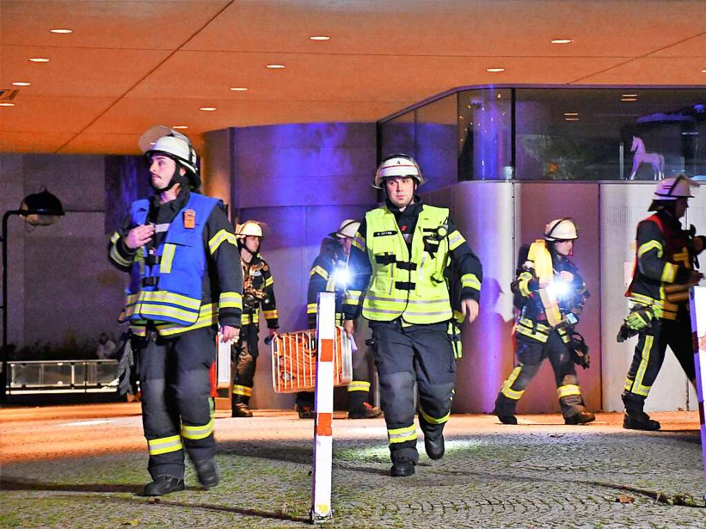 Abschlussbung der Feuerwehr Lrrach im Rathaus