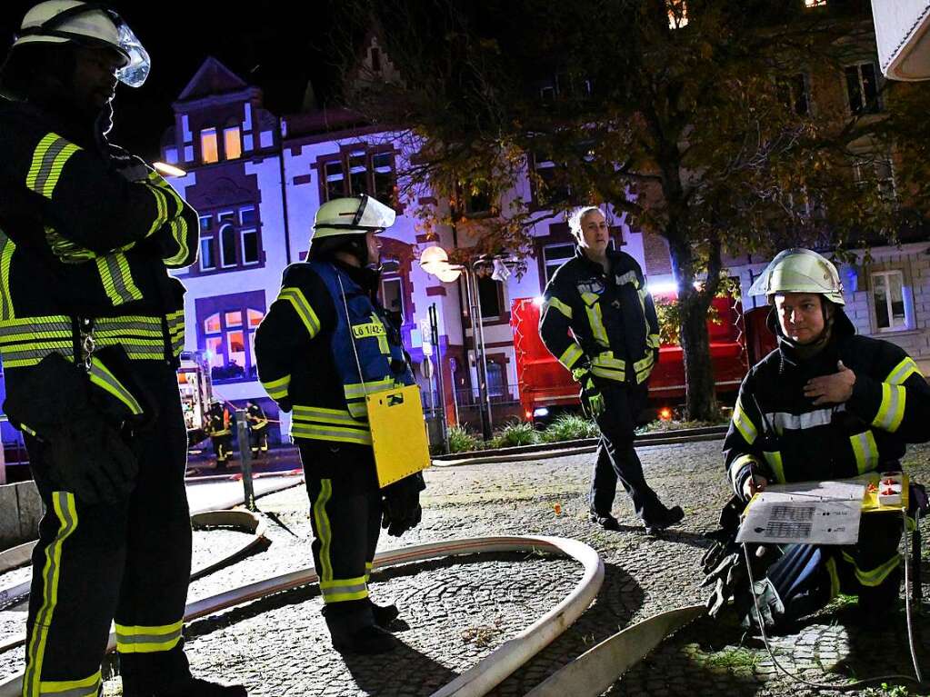 Abschlussbung der Feuerwehr Lrrach im Rathaus