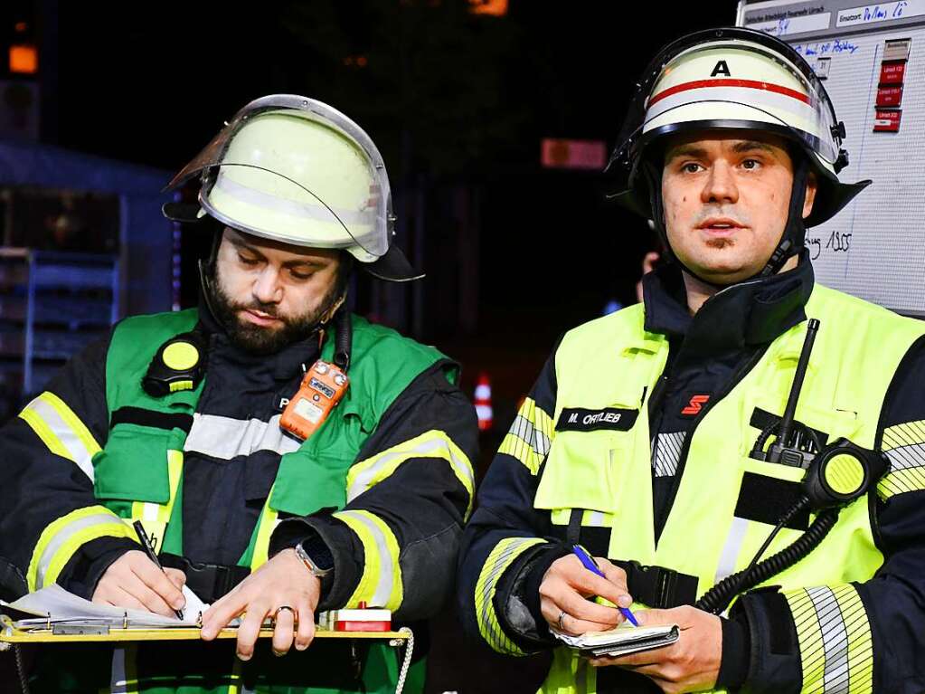 Abschlussbung der Feuerwehr Lrrach im Rathaus