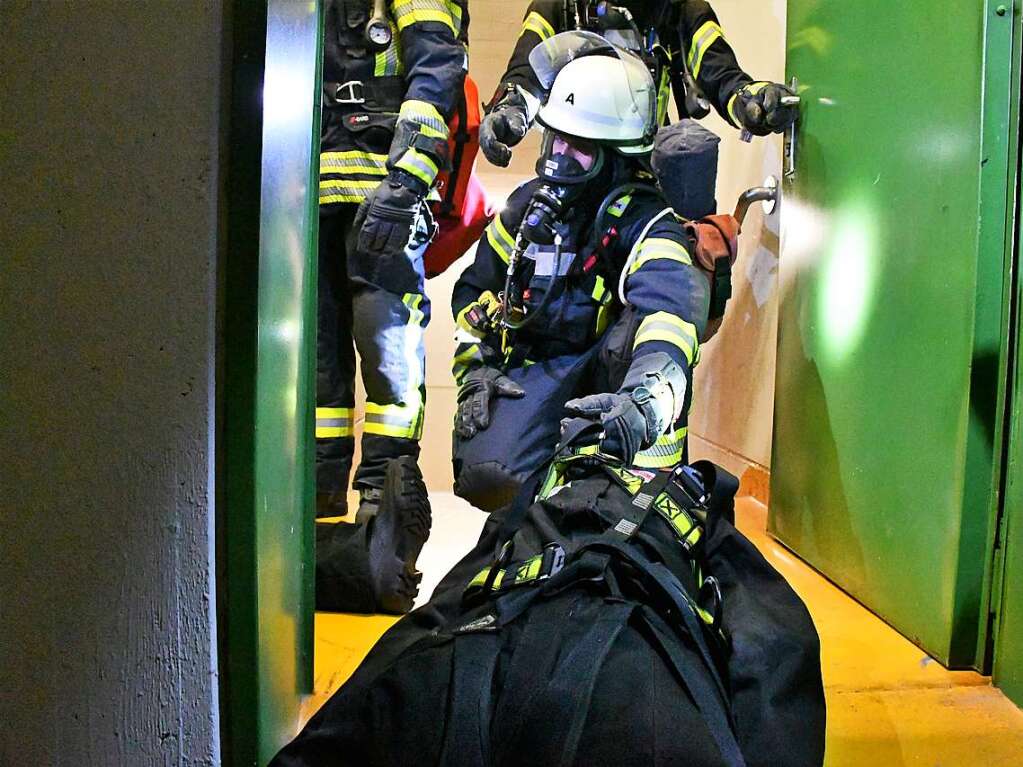 Abschlussbung der Feuerwehr Lrrach im Rathaus