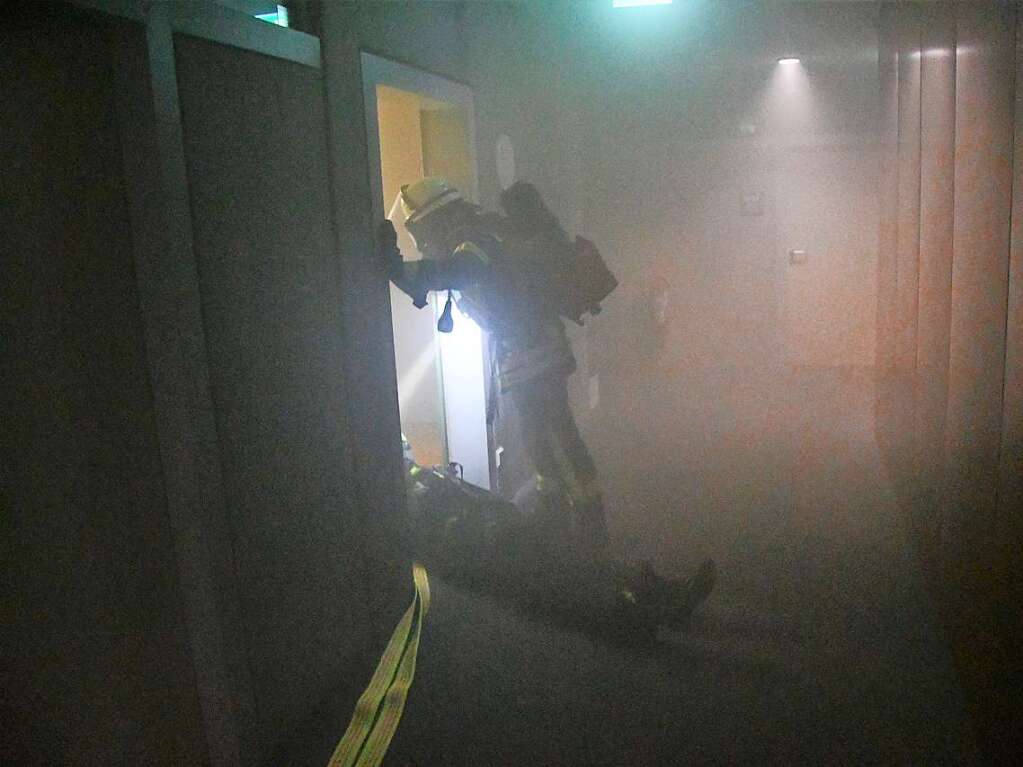 Abschlussbung der Feuerwehr Lrrach im Rathaus