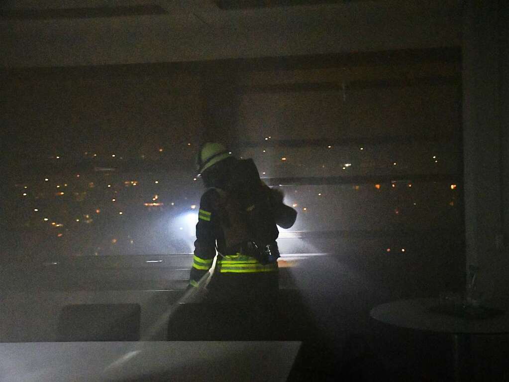 Abschlussbung der Feuerwehr Lrrach im Rathaus