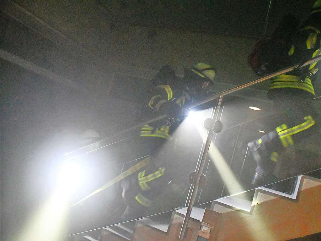 Abschlussbung der Feuerwehr Lrrach im Rathaus