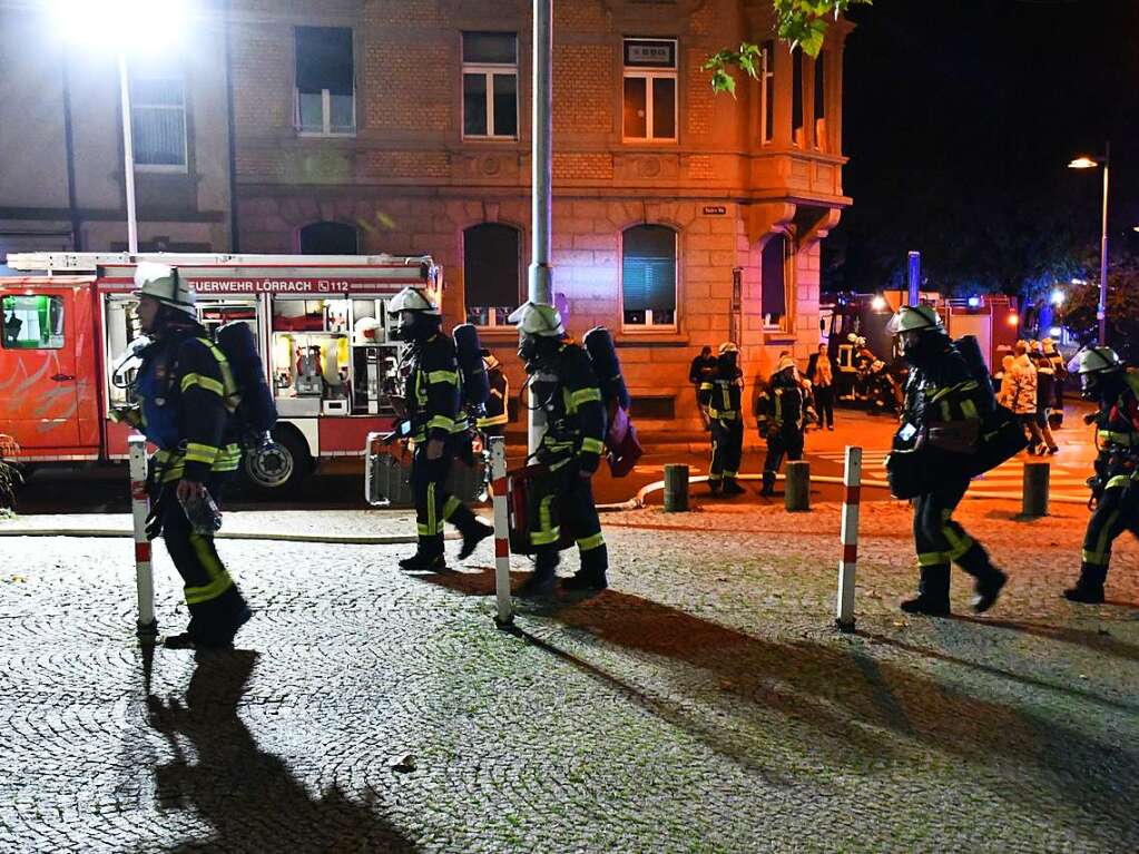 Abschlussbung der Feuerwehr Lrrach im Rathaus