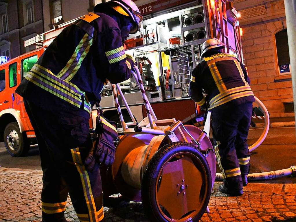 Abschlussbung der Feuerwehr Lrrach im Rathaus