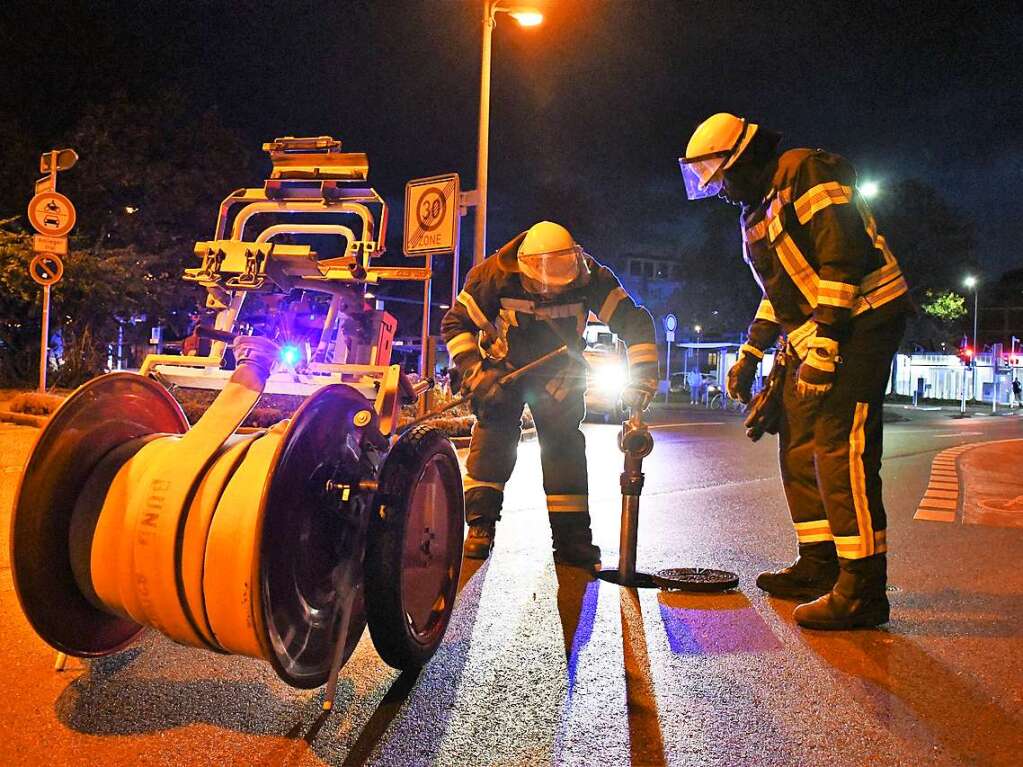 Abschlussbung der Feuerwehr Lrrach im Rathaus