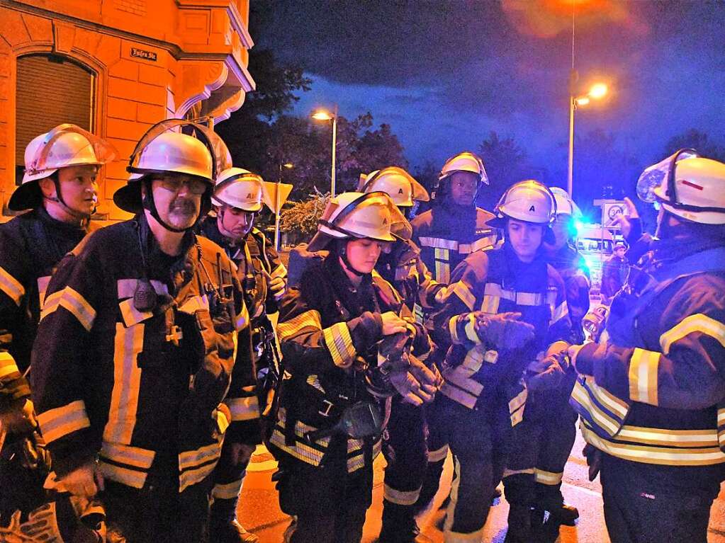 Abschlussbung der Feuerwehr Lrrach im Rathaus