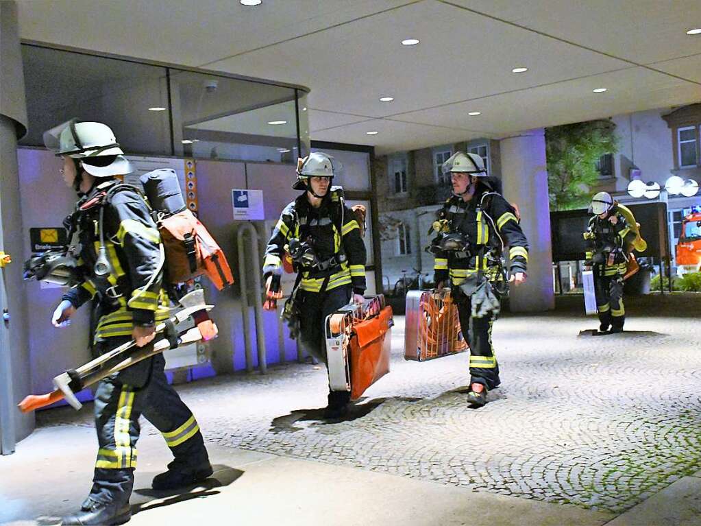 Abschlussbung der Feuerwehr Lrrach im Rathaus