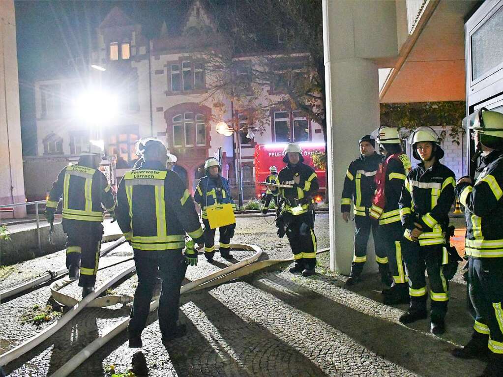 Abschlussbung der Feuerwehr Lrrach im Rathaus