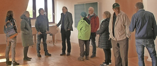 Der Neubau der Waldorfschule stt auf...i einer Besichtigung fr die Besucher.  | Foto: Karin Stckl-Steinebrunner