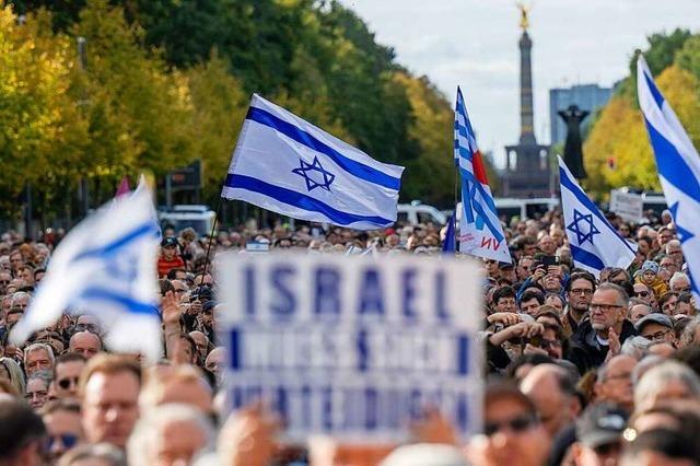 Tausende demonstrieren in Berlin fr Israel