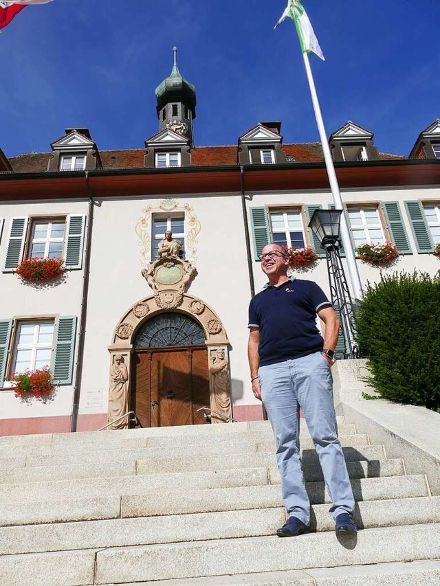 Patrick Weichert ist neuer Brgermeister von Mnstertal.  | Foto: Frank Schoch