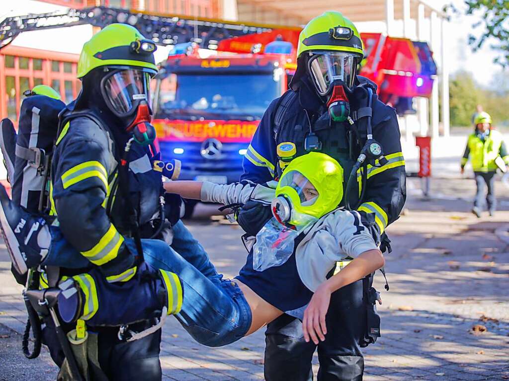 Groe Raumschaftsbung der Feuerwehr Rust mit den Feuerwehren Kappel-Grafenhausen, Ringsheim, Ettenheim und Mahlberg