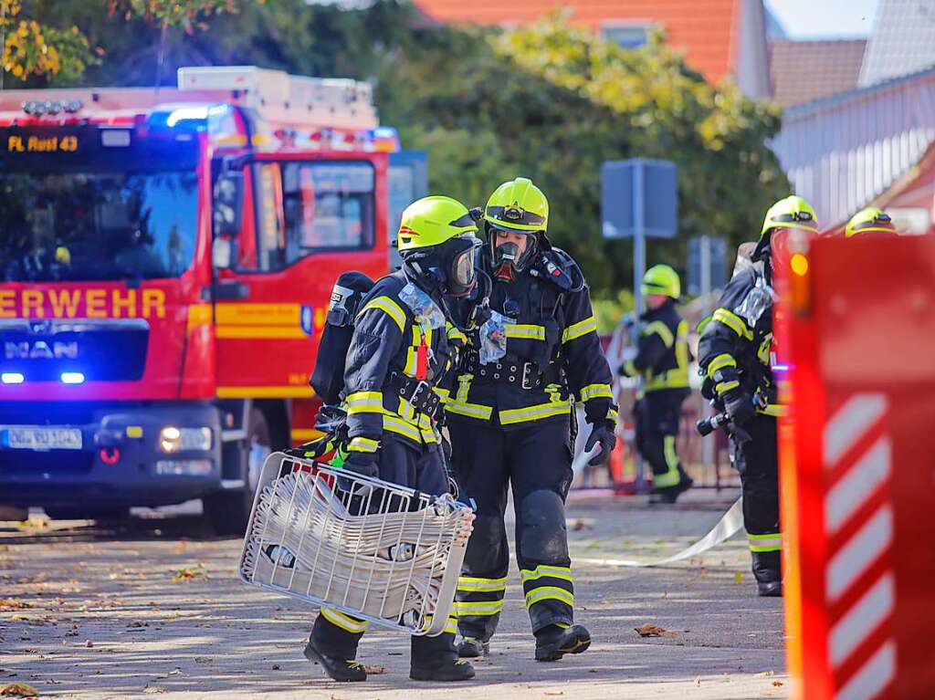 Groe Raumschaftsbung der Feuerwehr Rust mit den Feuerwehren Kappel-Grafenhausen, Ringsheim, Ettenheim und Mahlberg