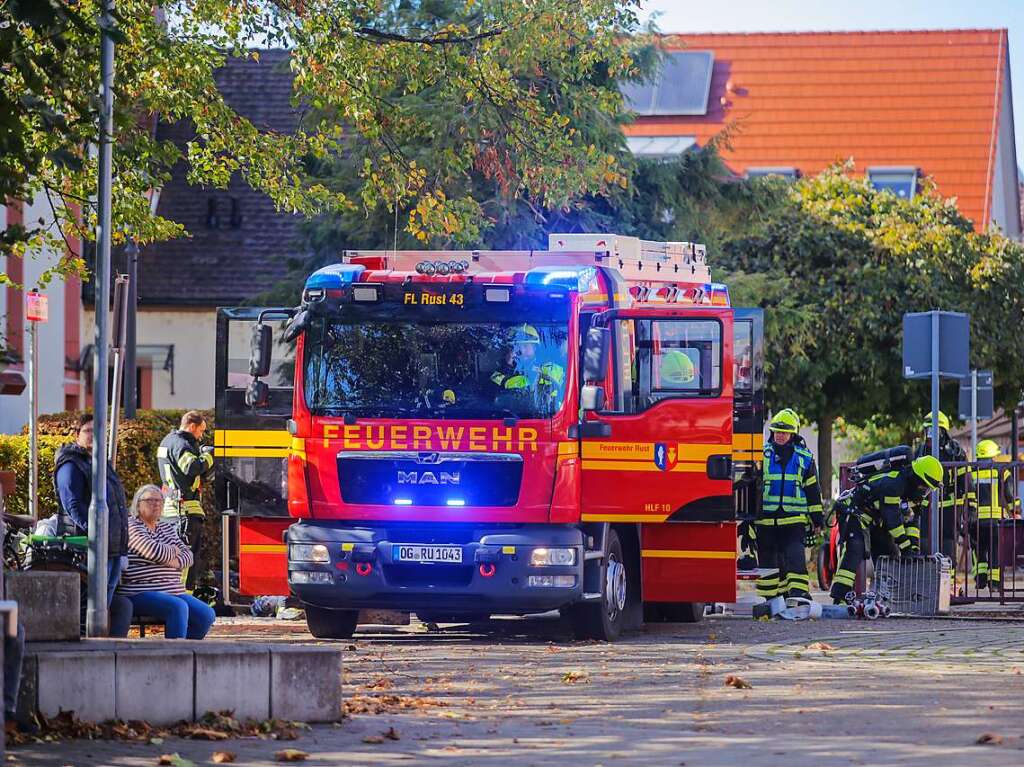 Groe Raumschaftsbung der Feuerwehr Rust mit den Feuerwehren Kappel-Grafenhausen, Ringsheim, Ettenheim und Mahlberg