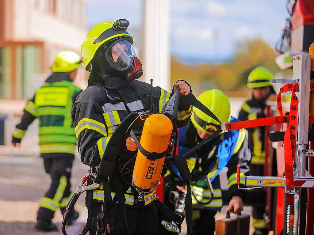 Groe Raumschaftsbung der Feuerwehr Rust mit den Feuerwehren Kappel-Grafenhausen, Ringsheim, Ettenheim und Mahlberg