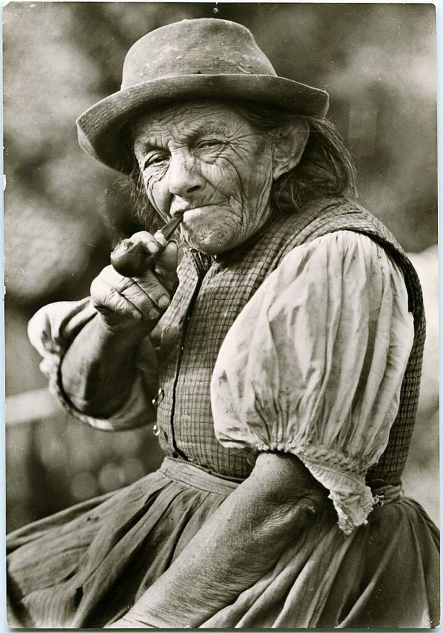 Josepha Schuler, besser bekannt als Plattewiibli (im Jahr 1937)  | Foto: Paul Kaltenbach / Badisches Landesmuseum - Auenstelle Sdbaden