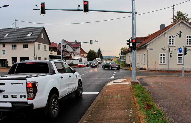 An der Kreuzung von Bundesstrae und B...ichtet und in Betrieb genommen worden.  | Foto: Reiner Beschorner