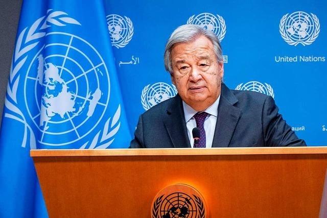 Der Eklat der Guterres-Rede kommt zur Unzeit