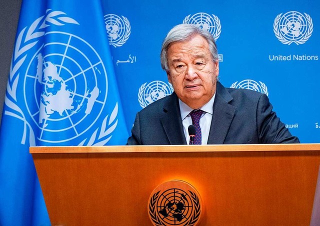 Antnio Guterres, Generalsekretr der Vereinten Nationen  | Foto: Craig Ruttle (dpa)