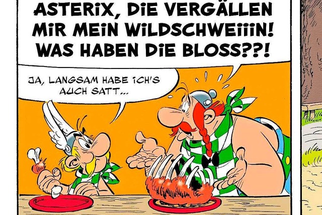 Jetzt verlangen auch die starrkpfigen...r Ernhrung &#8211; kann das gutgehen?  | Foto: Asterix  Obelix  Idefix /  2023 Hachette Livre/ Goscinny  Uderzo