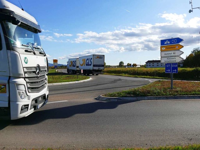 Hartheim befrchtet noch mehr Verkehr ...eim Weinstetter Hof geplanten Anlagen.  | Foto: Frank Schoch