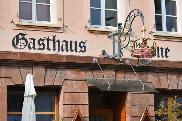 Hier trafen sich vor 175 Jahren die Ma...onre: das Gasthaus Krone im Ortskern.  | Foto: Benedikt Sommer