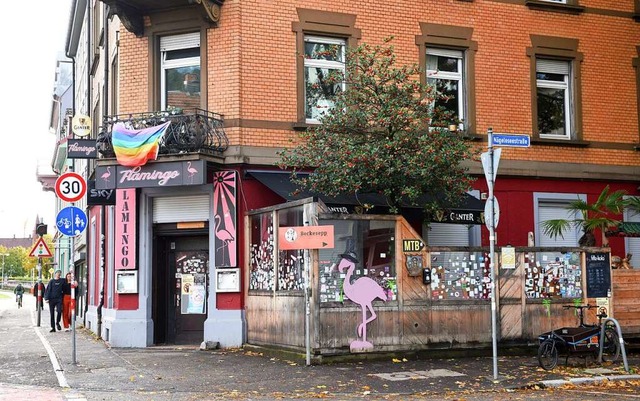 Die Bar Flamingo an der Schwarzwaldstr... &#8222;Walfisch&#8220; seine Heimat.   | Foto: Rita Eggstein