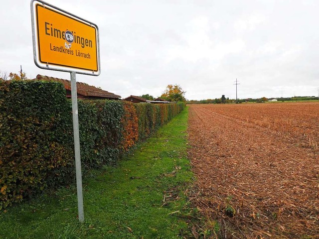 Im Stockacker, am stlichen Siedlungsr...ngartenanlage ein Solarpark entstehen.  | Foto: Herbert Frey