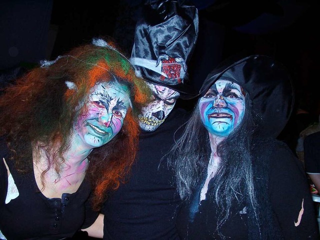 An Halloween sind gruselig geschminkte Gesichter angesagt.  | Foto: Hildegard Siebold