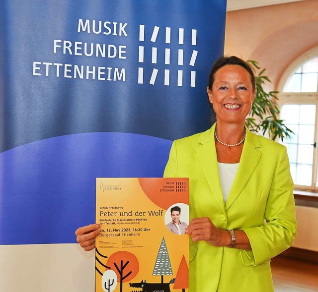 Urte Lucht, Vorsitzende der Musikfreun...ofive in Ettenheim begren zu knnen.  | Foto: Sandra Decoux