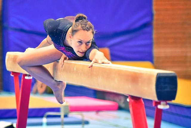 &#8222;Turnen ist fr mich die schnst...t Sabine Storz vom PTSV Jahn Freiburg.  | Foto: Clemens Wiedenmann