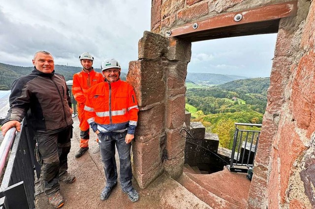 Auf der Burg Hohengeroldseck wurde ein...der auf die Aussichtsplattform knnen.  | Foto: Gemeinde Seelbach