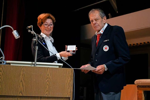 Eva-Maria Münzer, Vizepräsidentin des ...uzbeauftragter des DRK-Kreisverbandes. | Foto: DRK Kreisverband Eva-Maria Münzer, Vizepräsidentin des ...uzbeauftragter des DRK-Kreisverbandes. | Foto: DRK Kreisverband