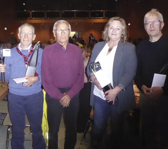 Das Btzinger  Gemeindefilmteam (von l...Jenne, Annette Pfau und Ulrich Barleon  | Foto: Manfred Frietsch