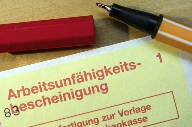 Krankenstand erreicht Rekordniveau in Baden-Württemberg