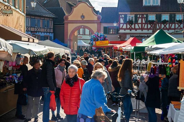 Immer gut besucht: Der Ettenheimer Martinimarkt, hier 2019.  | Foto: Olaf Michel