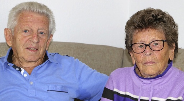 Ingeborg und Eberhard Meier feiern sie Diamantene Hochzeit.  | Foto: Martha Weishaar