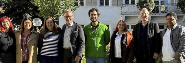 Die beiden Biodiversitts-Teams aus La...allas, Manfred Kaiser, Minor Gonzales.  | Foto: Stadt Lahr