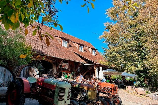 Unter dem Scheunendach oder unter dem ...n die Gste &#8211; oder in der Stube.  | Foto: Katrin Fehr