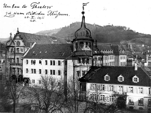 Eine Skizze des Mnchner Architekten G...ahr  1911.  Rechts das Thirysche Haus.  | Foto: Augustinermuseum