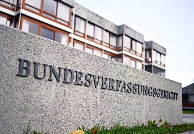 Auenaufnahme des Bundesverfassungsgerichts.  | Foto: Uli Deck (dpa)