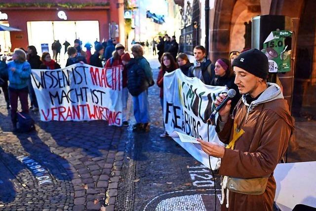 Wenig Zulauf für vorerst letzte Demonstration des Freiburger Klimacamps