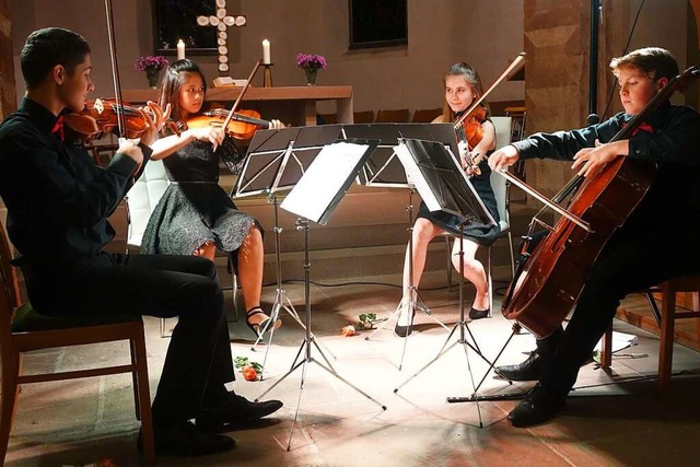 Das jugendliche Alcina Quartett trat bei den Kammerkonzerten 2019 auf.  | Foto: Roswitha Frey