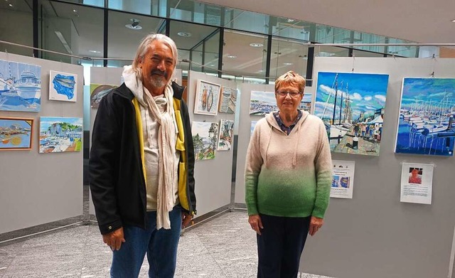 Chantal Calentier und Jacques Crevel zeigen  ihre Werke  in Rheinfelden.  | Foto: Roswitha Frey