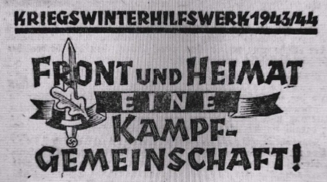 Im November 1943 mehrfach im Lokalteil...r Untersttzung des Winterhilfswerks.   | Foto: Repro: Irene Krau