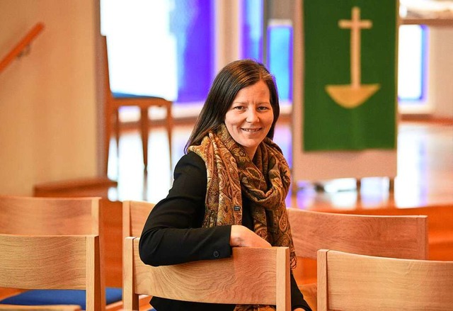 Felicitas Otto ist die neue Pfarrerin an der Petruskirche.  | Foto: Rita Eggstein