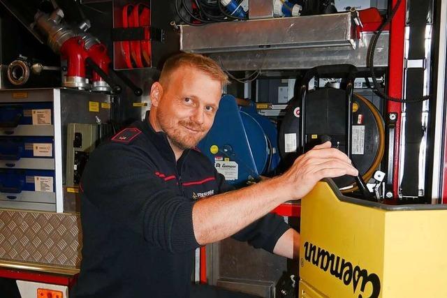 Manuel Bach aus Bergalingen wird erster Gerätewart für die Laufenburger Feuerwehr