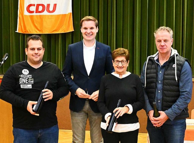 mt besttigte Kreisvorsitzende Yannick...mar Duffner aus dem CDU-Kreisvorstand.  | Foto: Markus Zimmermann