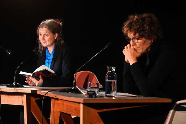 Was Literatur mit Geisterbeschwrung z...nt beim Literaturgesprch in Freiburg.  | Foto: Thomas Kunz